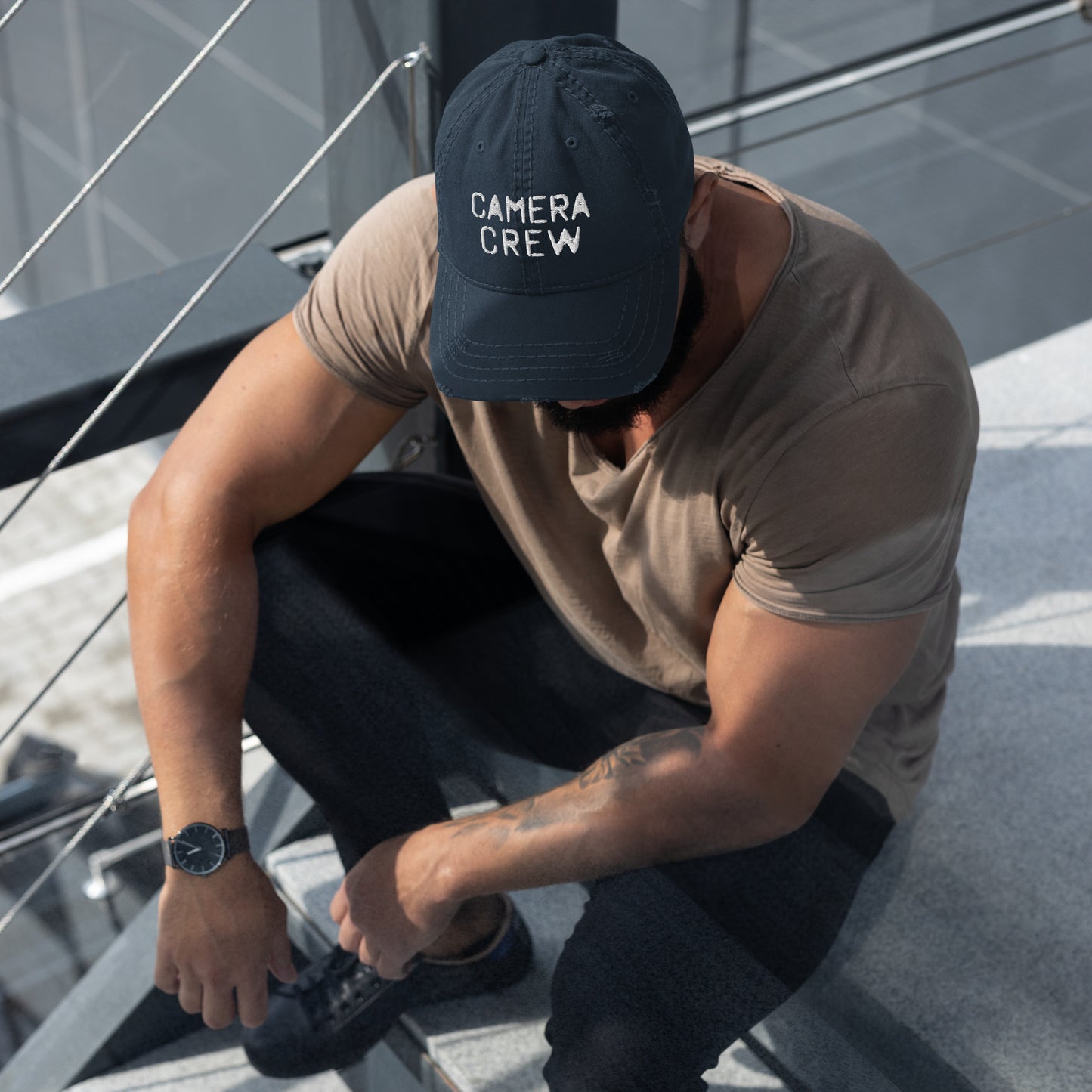 CAMERA CREW - Distressed Baseball Cap